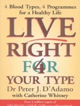 Live Right for Your Type by Peter Dadamo and Catherine Whitney Paperback