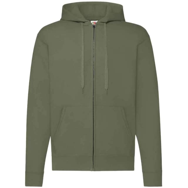 Fruit of the Loom Mens Classic Hoodie in Olive Size: Small Olive Male S
