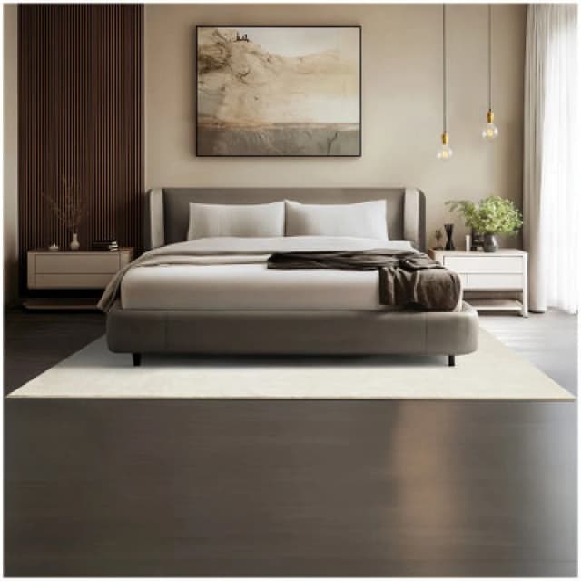 Tectake Rug Zonelle - Short Pile And Ultra-Soft, Rectangular Or Round 160 X 230 Cm - Cream