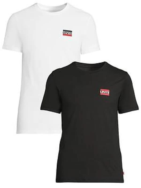 Levis Levis 2 Pack Logo Crew Neck T-Shirts - Multi Multi S