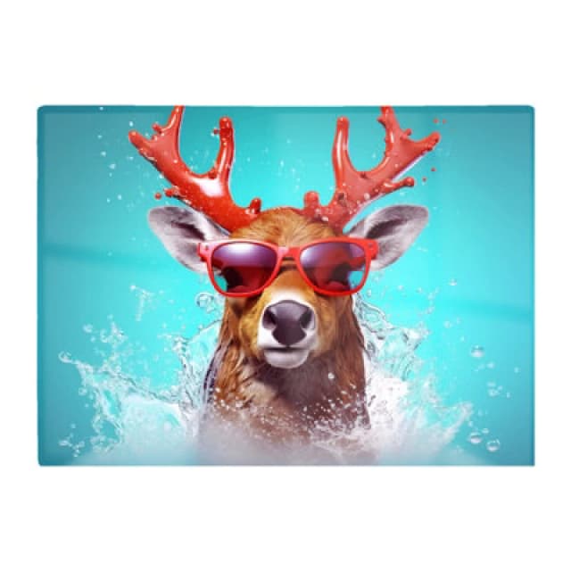 Warren Reed Designer Rudolph With Reed Antlers Chopping Board