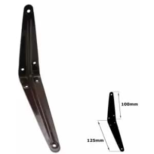Shelf Brackets Brown London Pattern Metal For Shelving Constructions - Size 100x125mm - Pack of 10