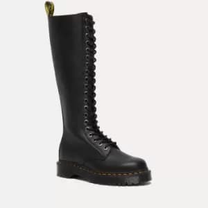Dr. Martens Womens 1B60 Bex Leather 20-Eye Zip Boots - UK 4