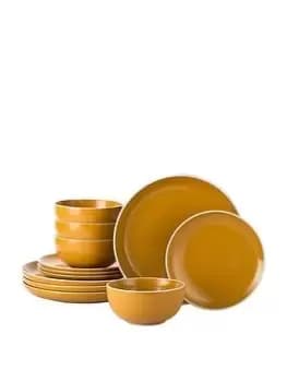 Waterside 12 Piece Halo Saffron Dinner Set