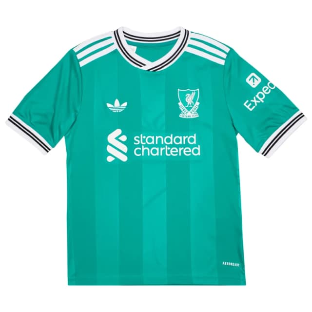 Adidas Liverpool FC Third Child's Jersey 2025/26 Vert Unisex 13/14 ans JV6468