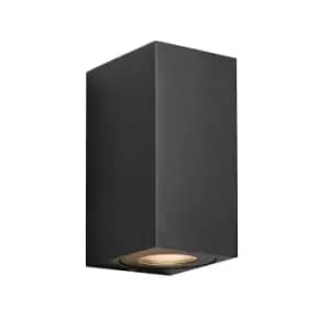 Canto maxi kubi Outdoor Up Down Wall Lamp Black, GU10, IP44