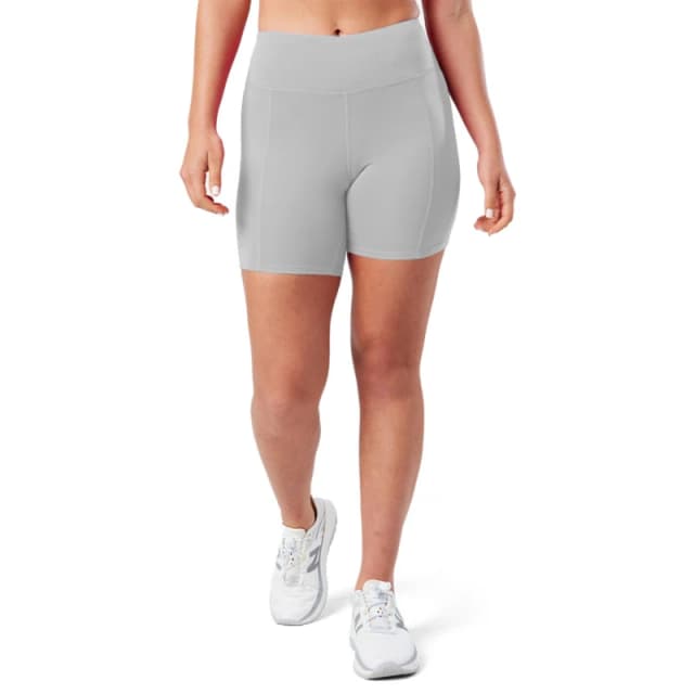 Nathan Womens Performance Running Shorts Grey Mist female 12 (M)
