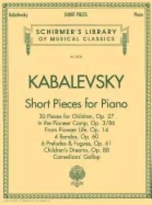 short pieces for piano schirmer library of classics volume 2036 piano solo
