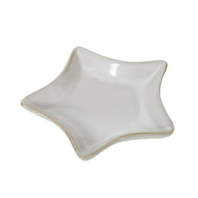 Hill Interiors Small Star Dish - Ceramic - L13 X W13 X H2cm - White