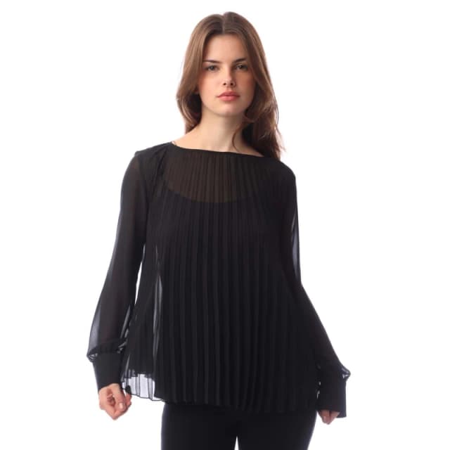 Boss Womens Ipuna Long Sleeve Blouse Black female 4 (XXS)