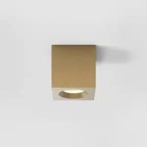 Kos Coastal Outdoor Square Surface Mounted Downlight Solid Brass IP44