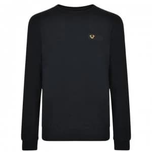 True Religion Metal Logo Sweatshirt - Black/Gold 1118