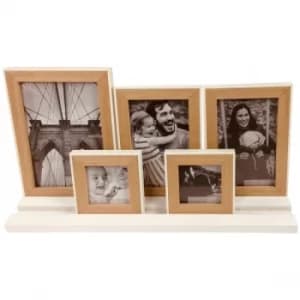 Five Frames on White Tray Base