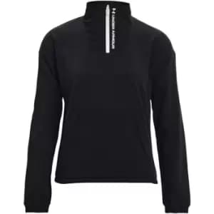 Under Armour Rush Fleece Zip Top Womens - Black