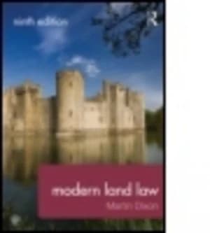 Modern Land Law by Martin Dixon Paperback