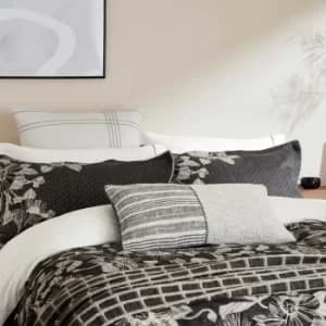 Bedeck Of Belfast Faiza Double Duvet Cover, Charcoal
