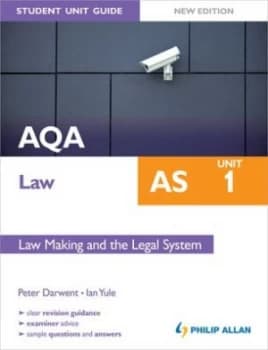Aqa As Law. Unit 1 Law Making and the Legal System by Ian Yule Paperback