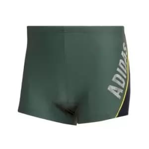 adidas Wording Swim Boxers Mens - Green