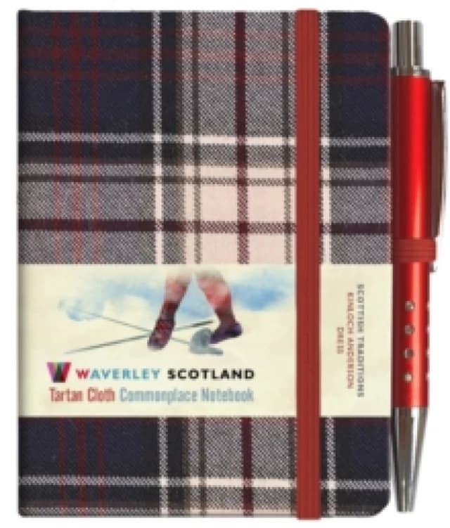 Waverley S.T. (S): Dress Mini with Pen Pocket Genuine Tartan Cloth Commonplace Notebook Hardback