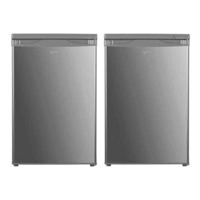 Igenix Freestanding Under Counter Larder Fridge & Freezer Set, Reversible Doors, 55Cm Wide, Silver