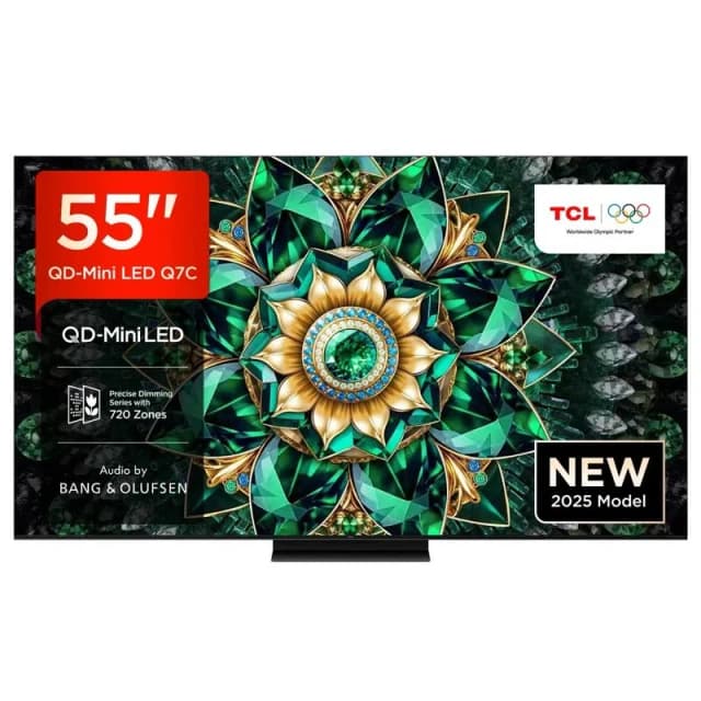 TCL Q7C 55" 4K QD-Mini LED Ultra HD Smart TV 55Q7C-UK Metallic