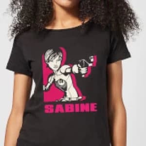 Star Wars Rebels Sabine Womens T-Shirt - Black