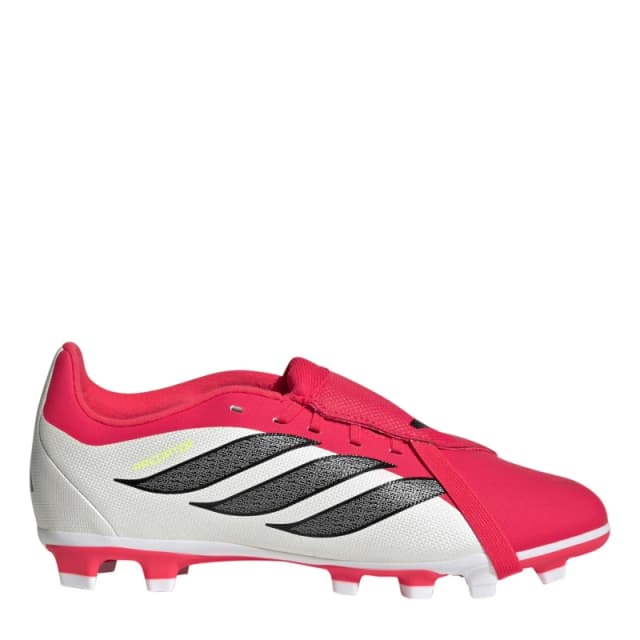adidas Kids adidas Predator Fold-Over Tongue Club Firm Ground Football Boots Red/Blk/White male 3 (35.5)