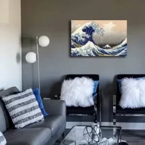 45702021C-017 Multicolor Decorative Canvas Painting