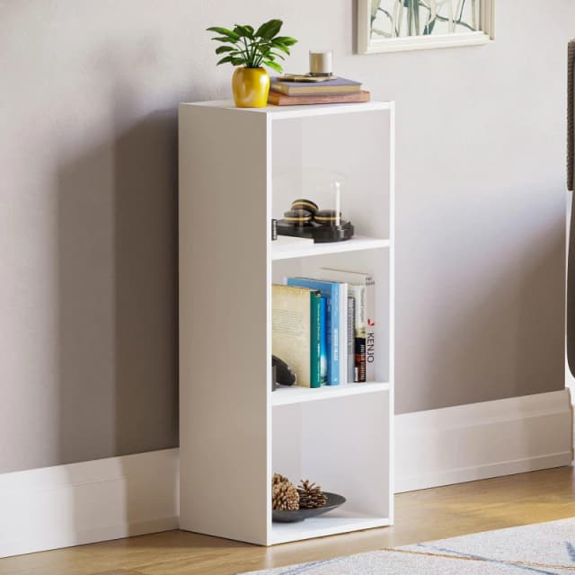 Lassic Vida Designs Oxford 3 Tier Cube Bookcase White unisex 3 Tier