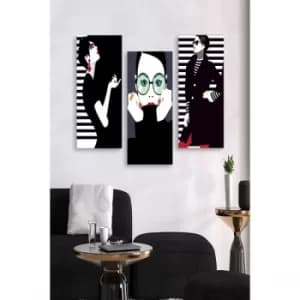 MDF0014 Multicolor Decorative MDF Painting (3 Pieces)