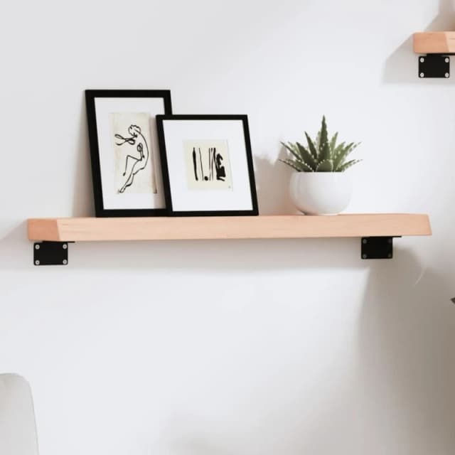 VIDAXL Vidaxl - Wall Shelf 60x10x4cm Untreated Solid Wood Oak 8720845812409