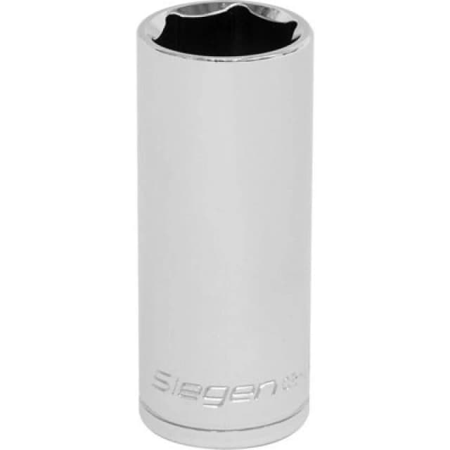 Loops 23mm Chrome Plated Deep Drive Socket - 1/2" Square Drive High Grade Carbon Steel Metallics