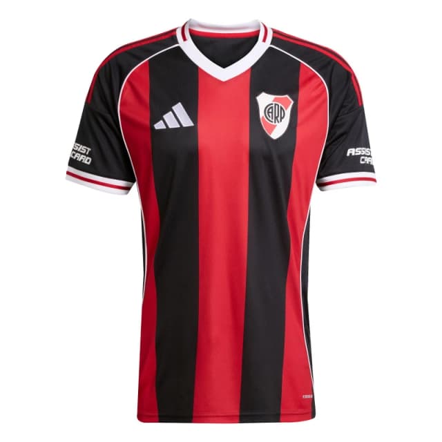 adidas River Plate Away Shirt 2025 2026 Adults Black/Red male S