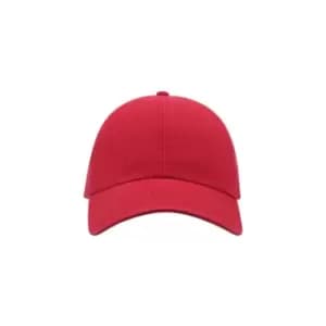 Atlantis Action 6 Panel Chino Baseball Cap (Pack of 2) (One Size) (Red)