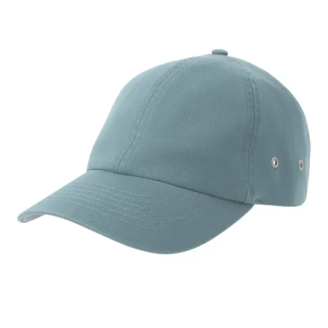 Atlantis Mens Action-S 6 Panel Chino Unstructured Baseball Cap in Baby Blue Baby Blue Male One Size