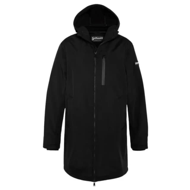Schott Long zip-up hoodie jacket Schott Noir Male L