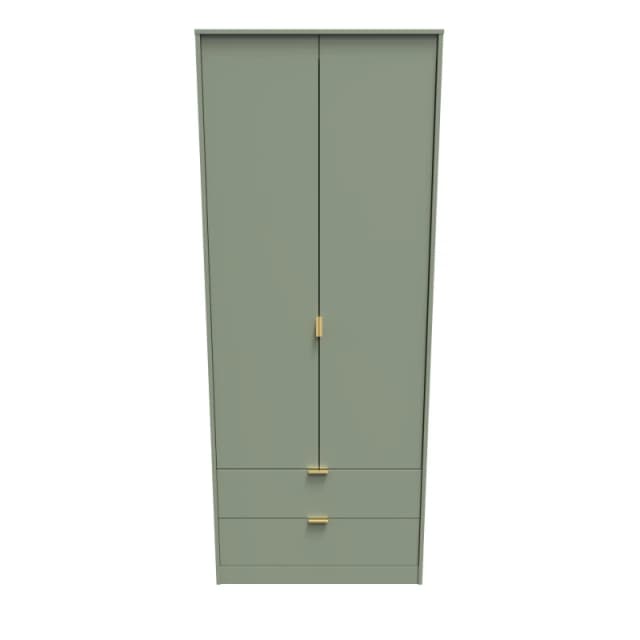 Fuji 2 Door 2 Drawer Wardrobe In Reed Green (Ready Assembled)
