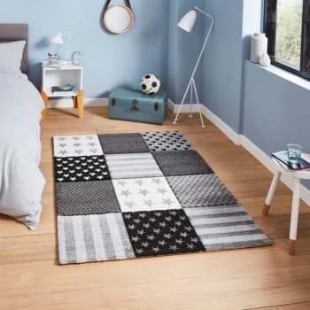 Brooklyn Kids Brooklyn Kids 777 Grey 60cm x 120cm Rectangle - Grey and Multicoloured