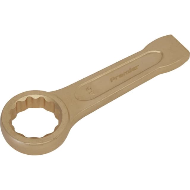 Loops 46mm Ring End Slogging Spanner - Non-Sparking - Short Profile Striking End Multi