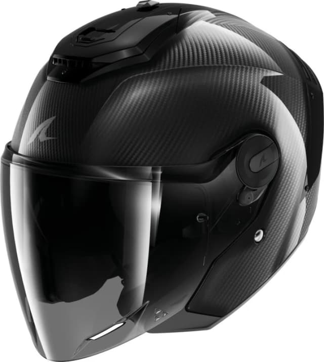 Shark RS Jet Full Carbon Jet Helmet, black, Size L for Men