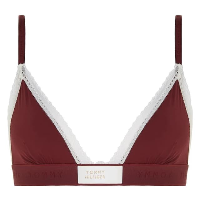 TOMMY HILFIGER Triangle Bra (Ext Sizes) - Red Red 10