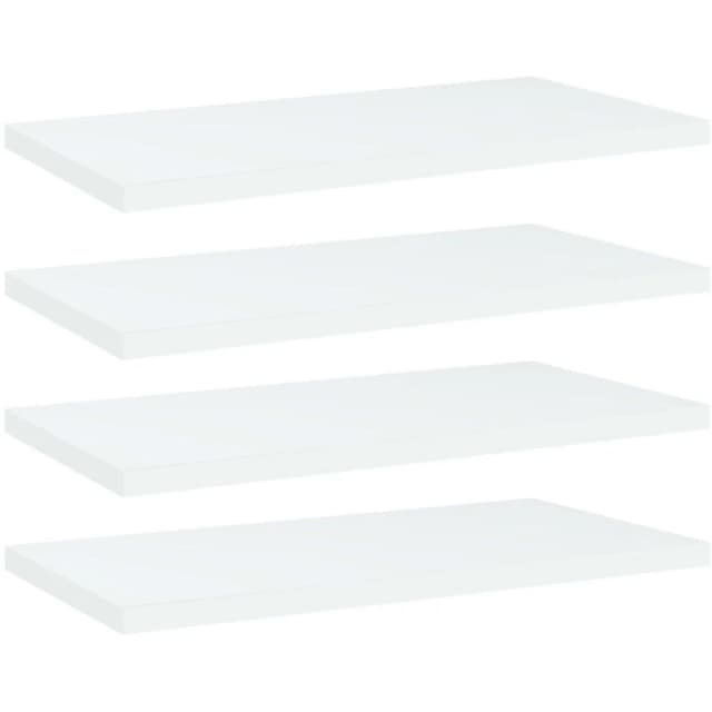 VIDAXL Vidaxl - Bookshelf Boards 4 pcs White 40x20x1.5cm Engineered Wood 8720286243916