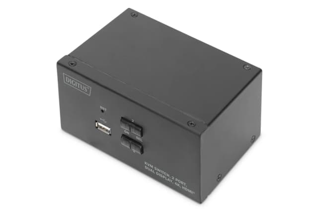 Digitus KVM Switch. 2 Port. Dual Display. 4K. HDMI