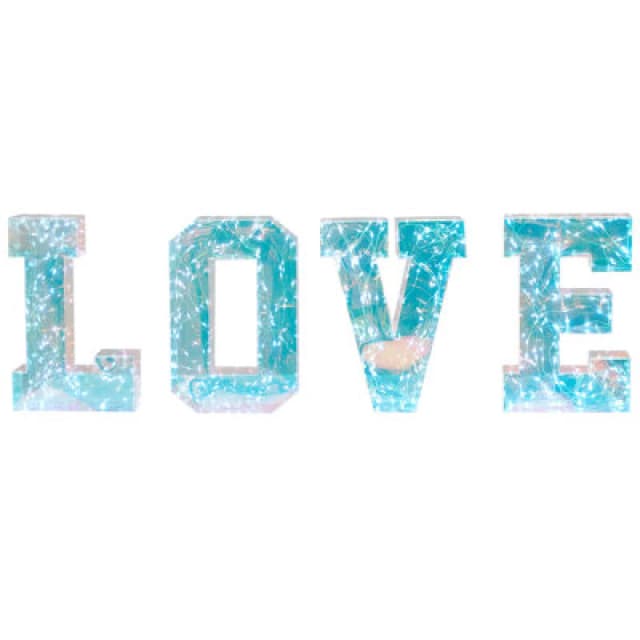 Beliani LED Decoration Text Procyon Multicolour