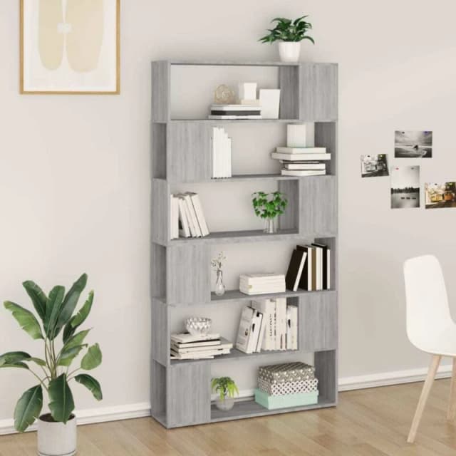 VIDAXL Vidaxl - Book Cabinet/Room Divider Grey Sonoma 100x24x188cm 8720845858117