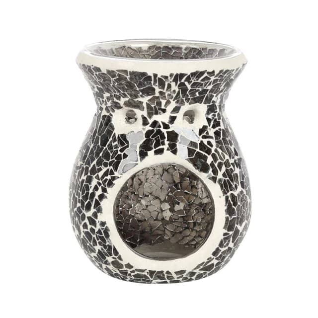 Simplhome Small Gunmetal Grey Crackle Oil Burner Multi