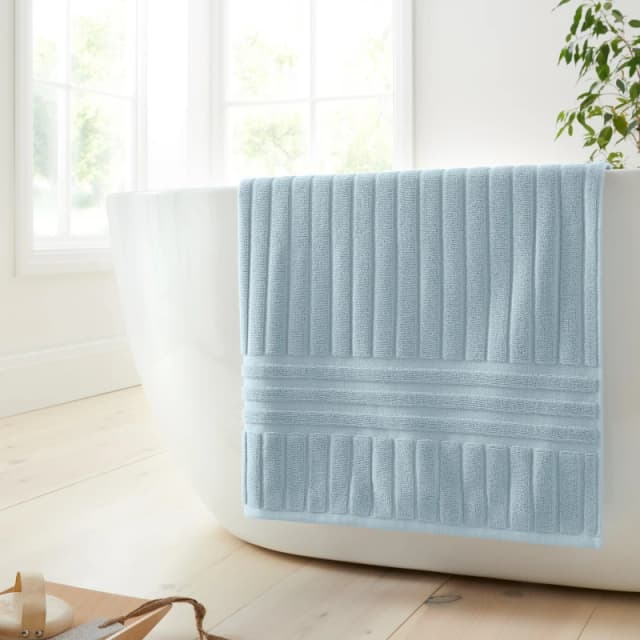 Bianca Hotel Cotton Towels Blue