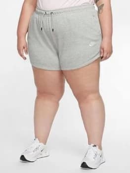 Nike Curve Nsw Essential Short, Dark Grey Heather, Size 18-20=1X, Women