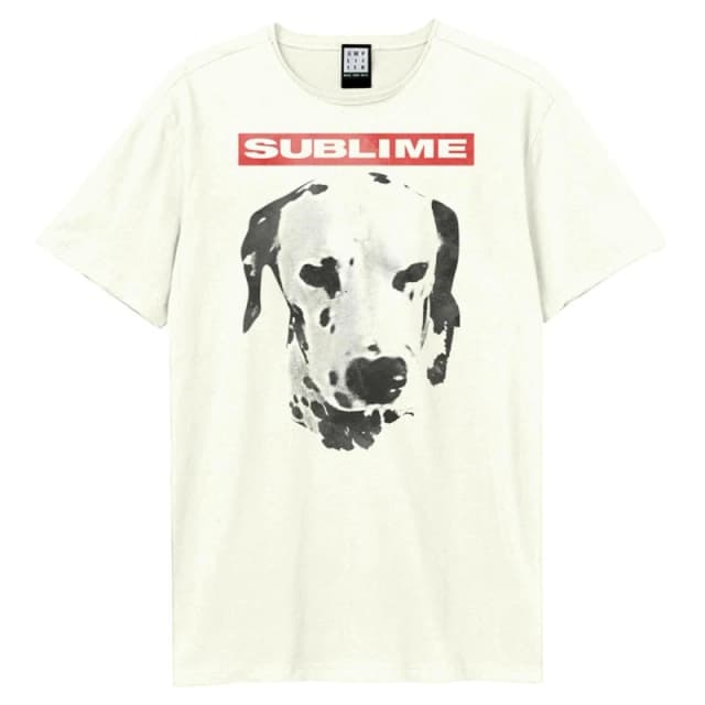 Amplified Amplified Men What I Want Dalmation Sublime T-Shirt in White Size: 3X-Large White XXXL Male 5063806407614