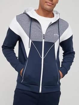 Hugo Boss Athleisure Saggy 1 Zip Through Hoodie Navy Size S Men